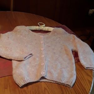Pale pink w/ blu/ wht flecks vintage sweater